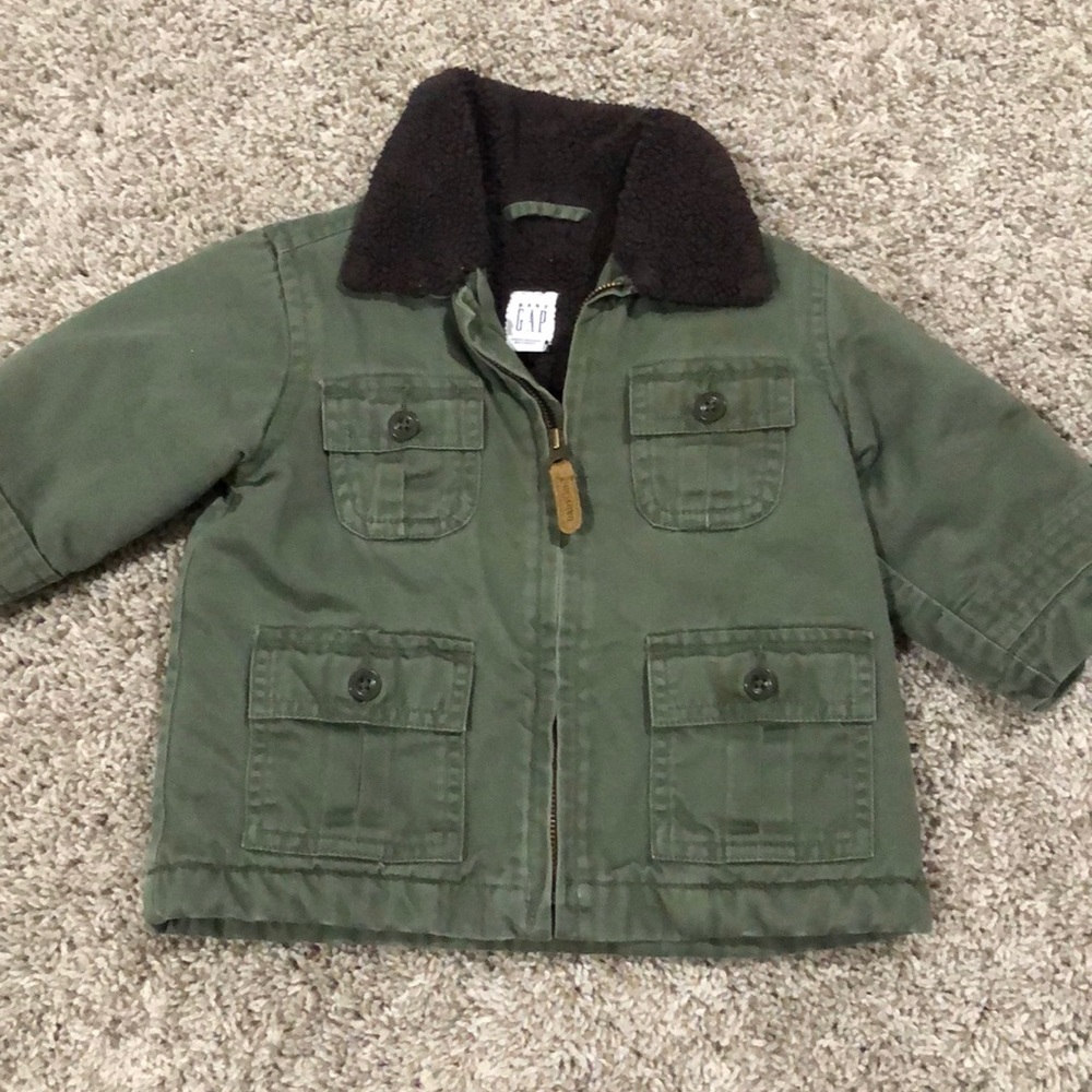 Fleece lined baby jacket